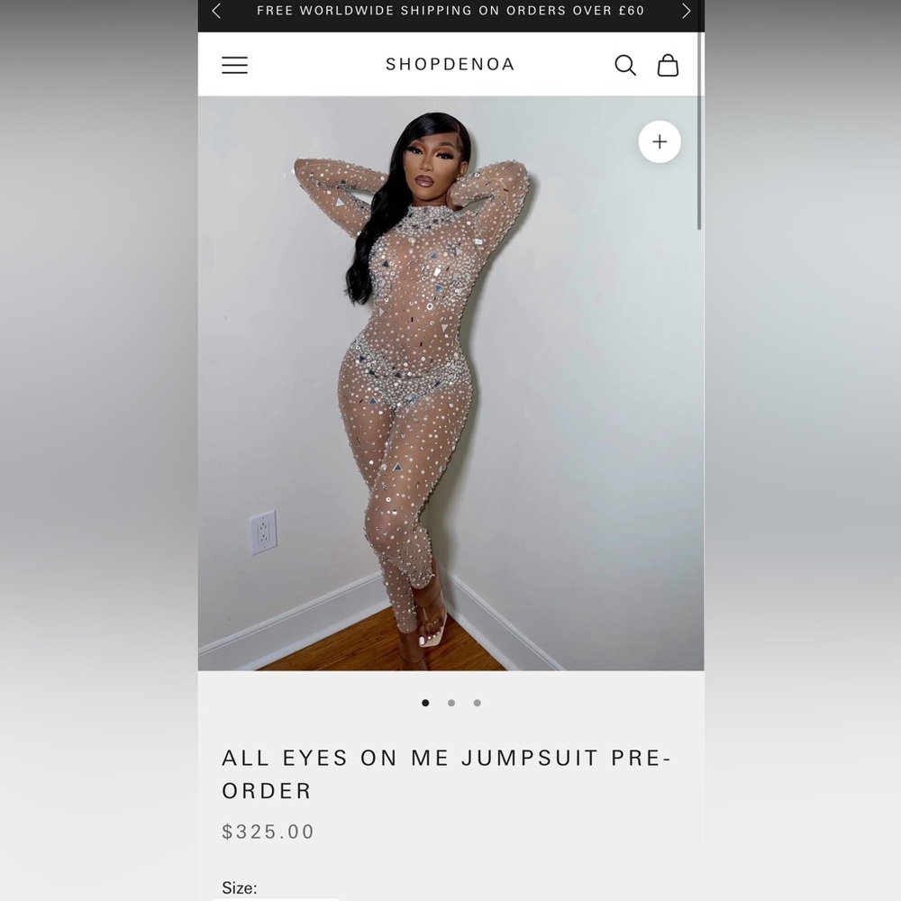 ALL EYES ON ME JUMPSUIT from shopdenoa